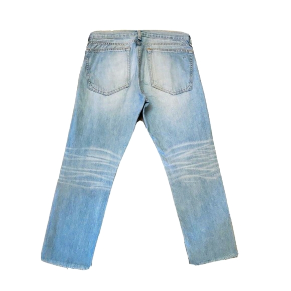 Rag & Bone The Dre Jean Denim Distressed Frayed Hems In Convoy Size 28(30×25) - Picture 4 of 7